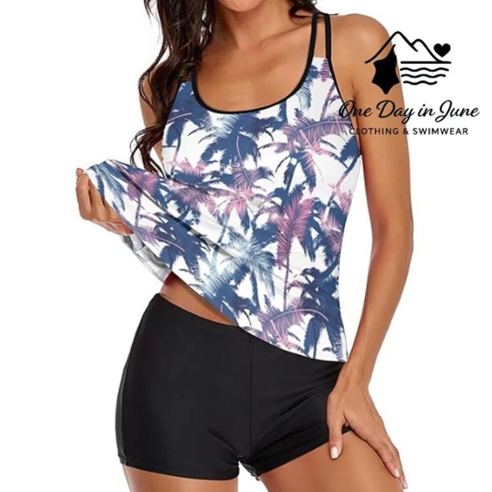 Charmleaks Boyshort Tankini Swimsuit Size 2XL